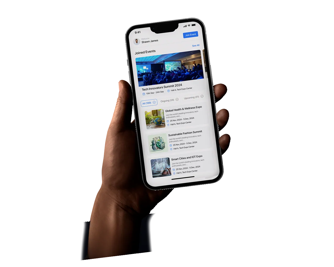 App per eventi aziendali LetzFair su smartphone